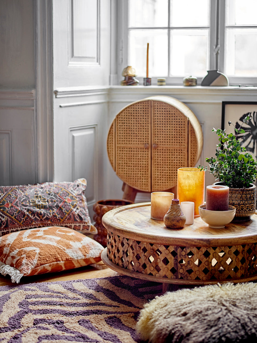 Ester - Cushion - Orange - Cotton