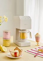 Ice Cream Maker Studio - Sorbetière Multifonction 600ml - 3 Pots - Blanc Cassé