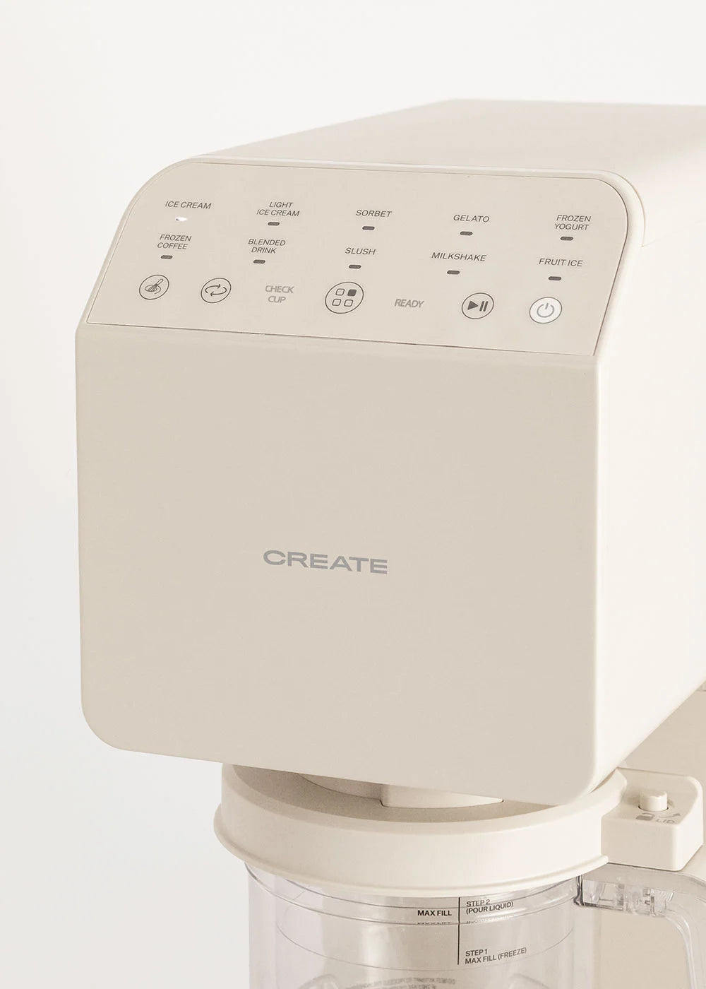 Ice Cream Maker Studio - Heladera multifunción 600 ml - 5 botes - Blanco roto
