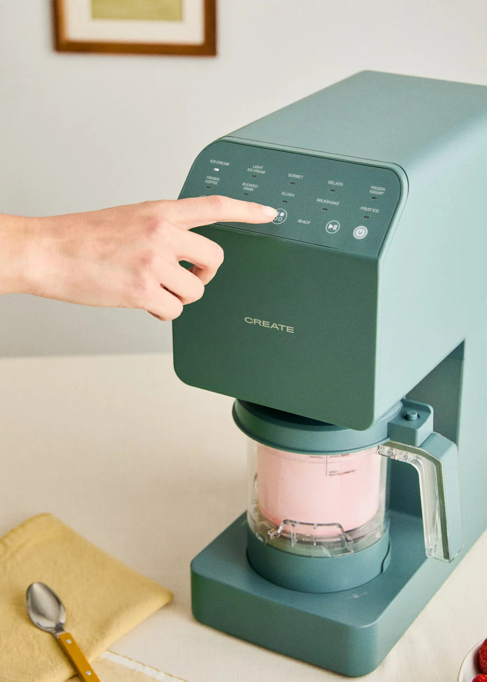 Ice Cream Maker Studio - Multifunction Ice Cream Maker 600ml - 5 Pots - Sage