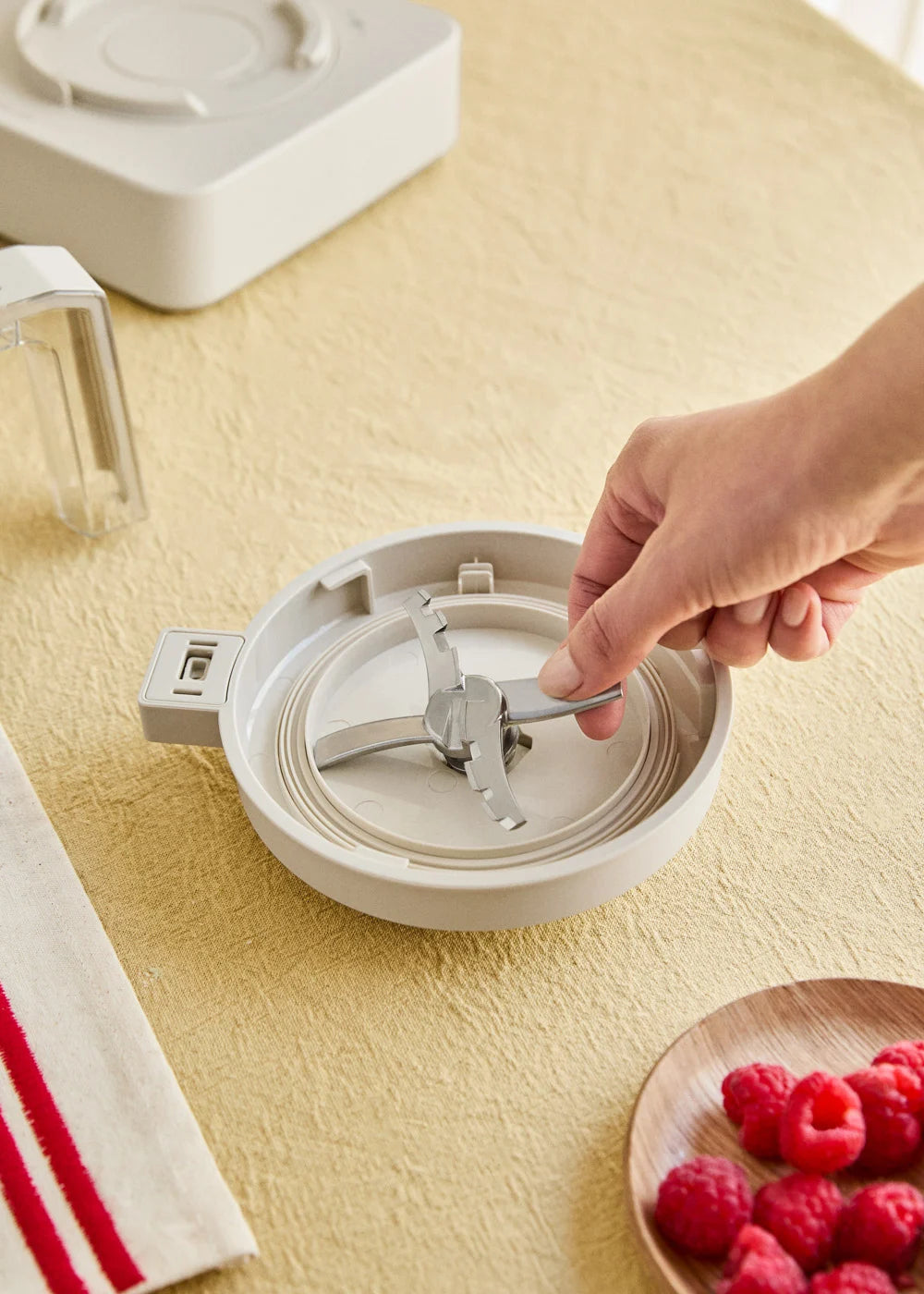 Ice Cream Maker Studio - Heladera multifunción 600 ml - 5 botes - Blanco roto