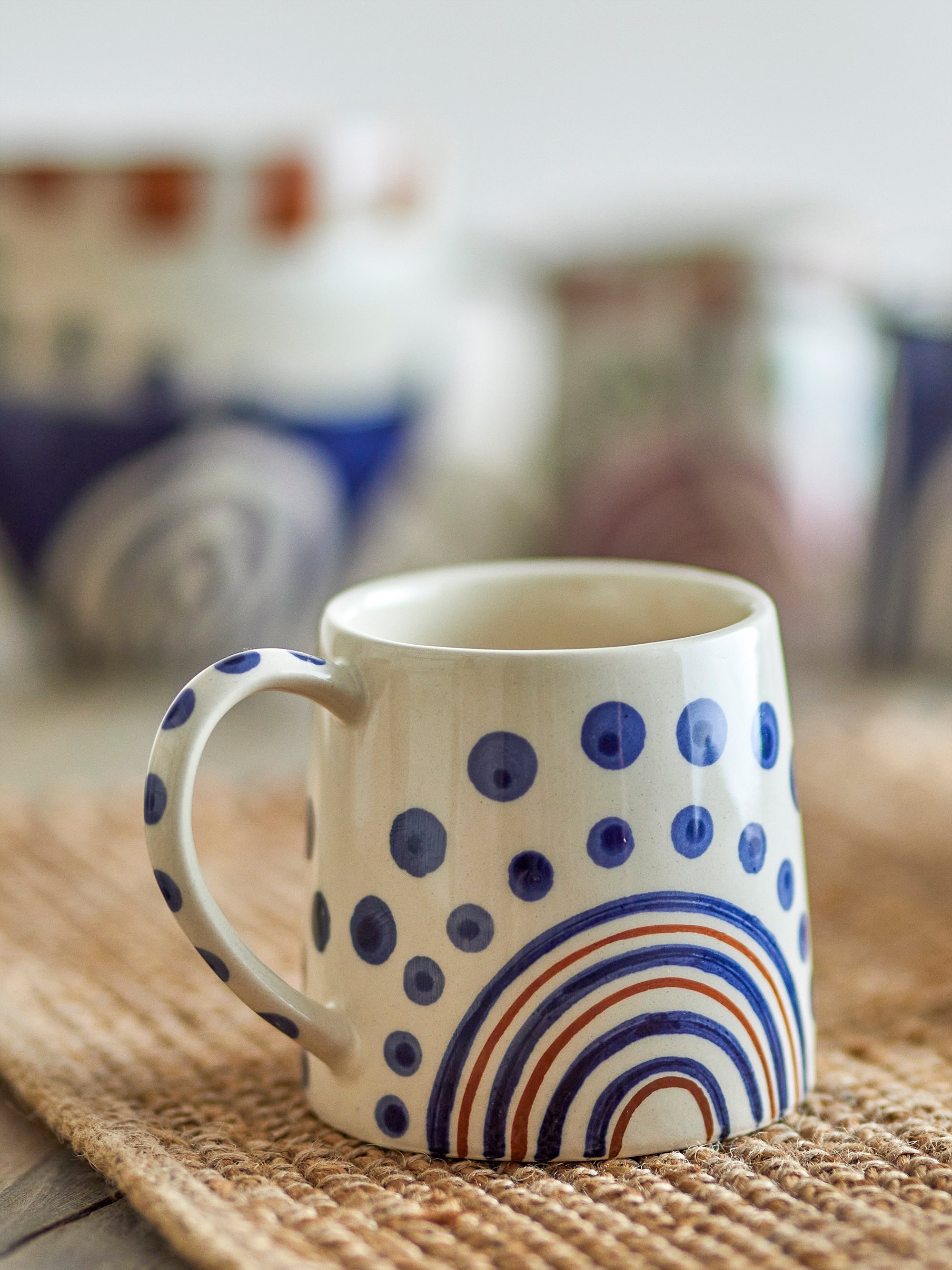Shama - Lot de 6 Tasses - Multicolore - Grès