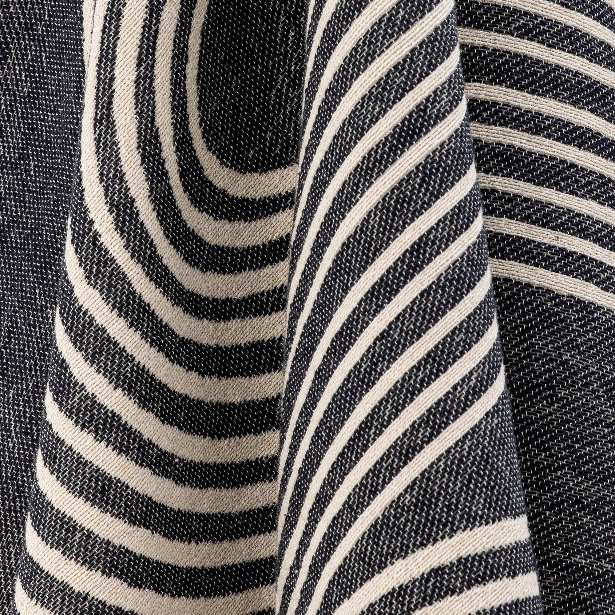 Anek - Set of 2 Throws - Black - Cotton