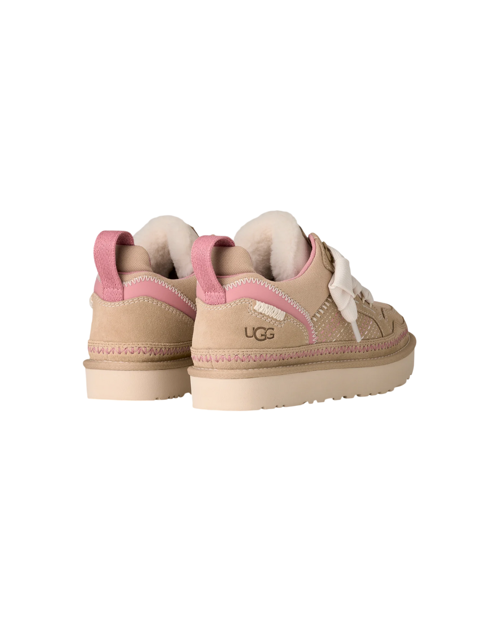 Women's UGG Lowmel Meadow Trainers - Sand, Pink