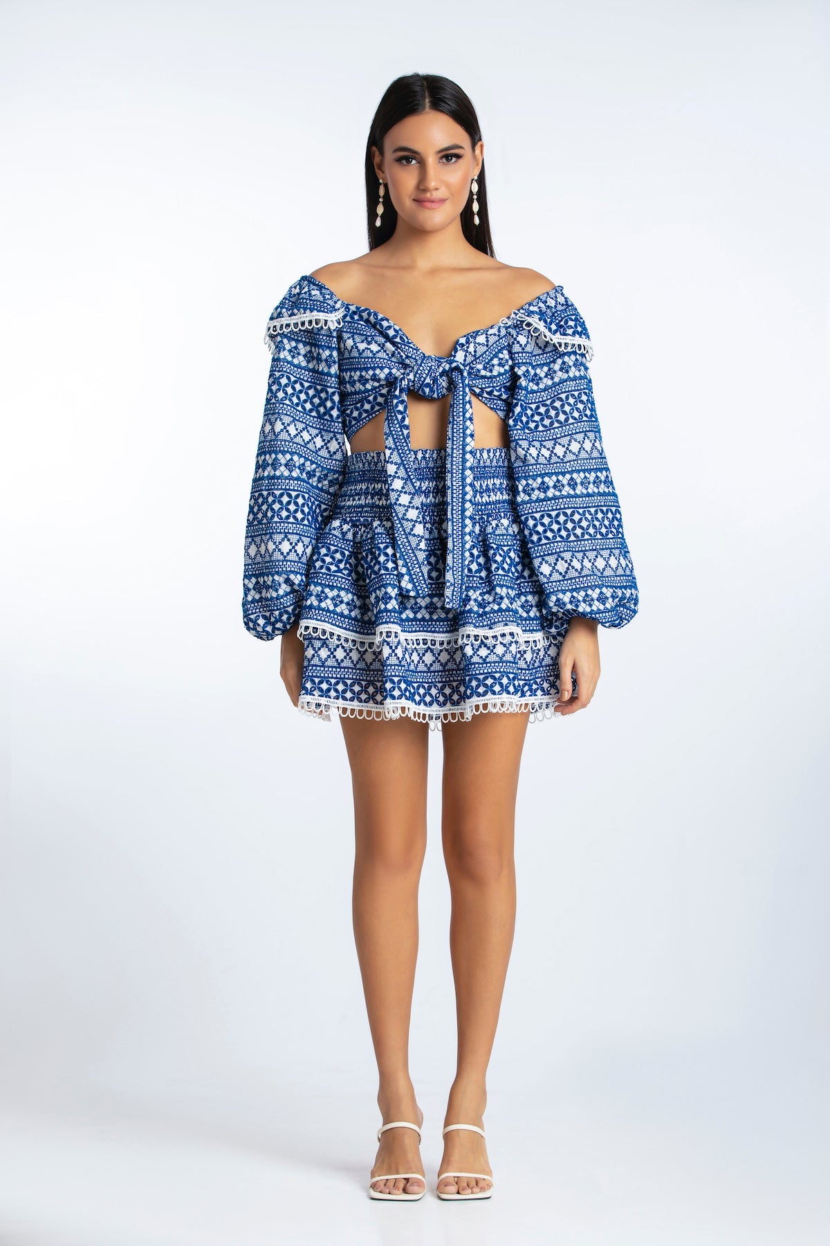 Top Aleksandra - Broderies Navy