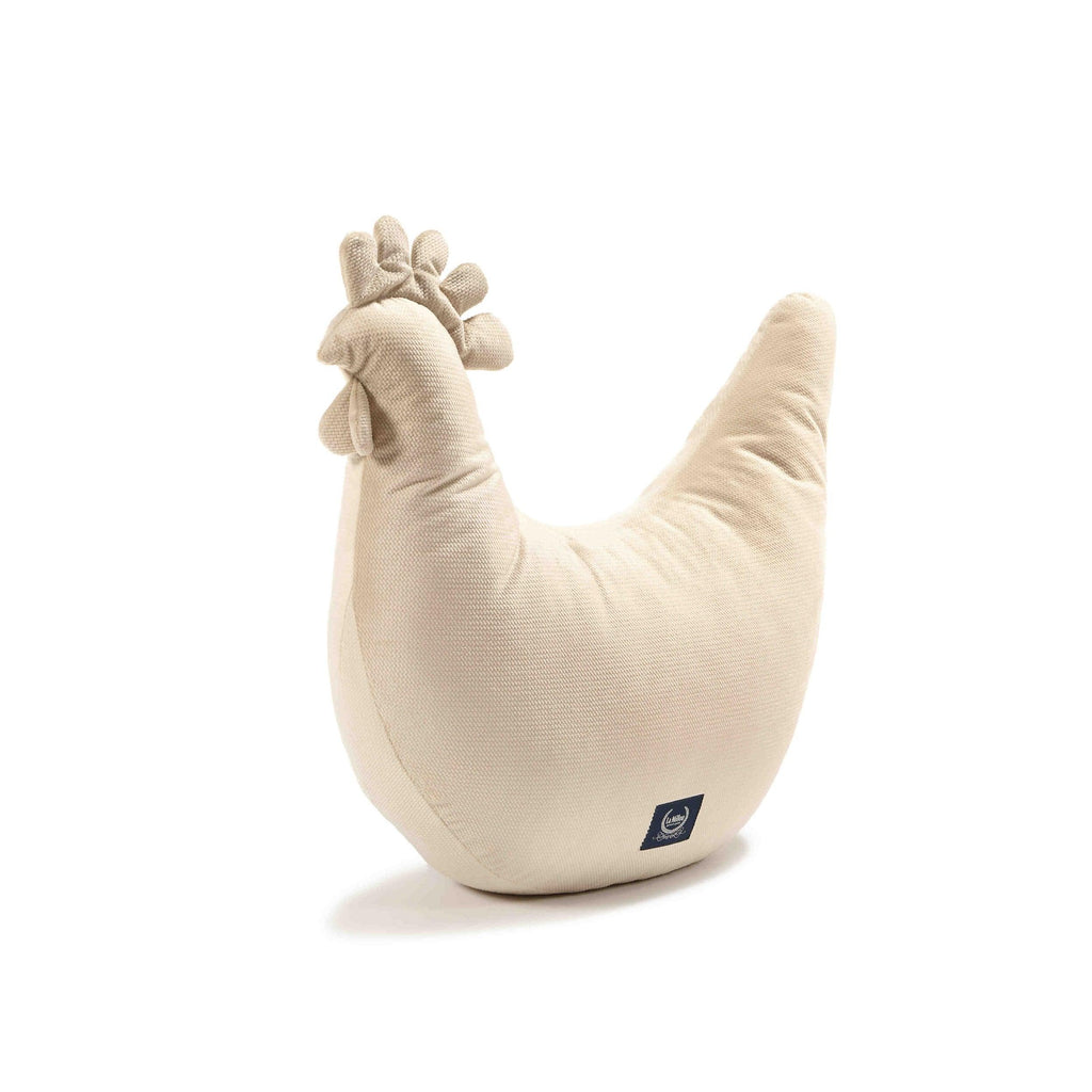 Coussin Poule de Grand-mère Dany Velvet - Sable