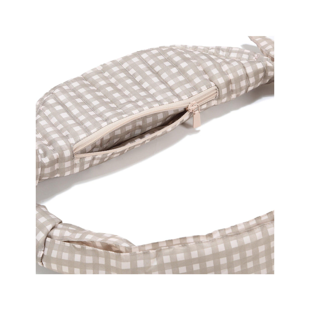 Nylon Belt Bag - Beige Gingham