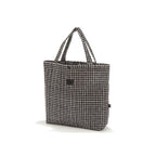 Sac Shopper en Nylon - Noir Vichy