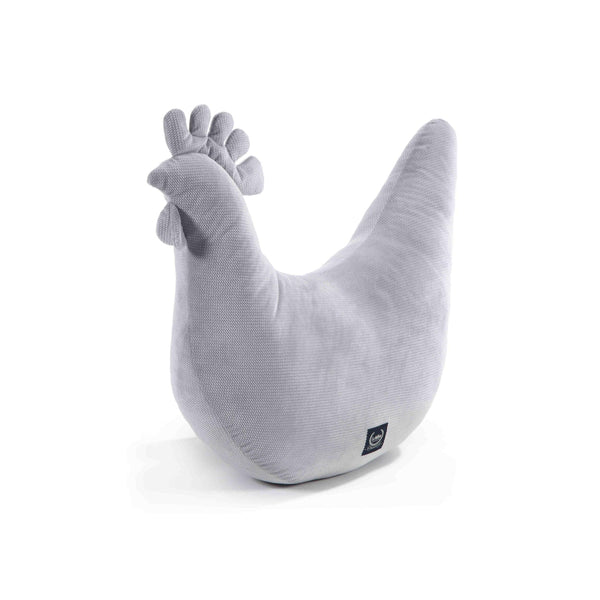 Dany Velvet Grandma's Hen Cushion - Dark Gray