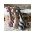 Hochets Girafe Coton - Rayures Marine