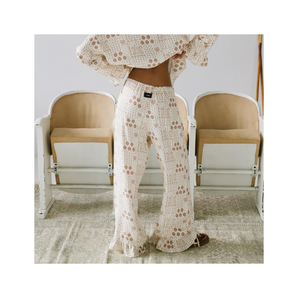 Pijama De Bambú - Bandana Crema