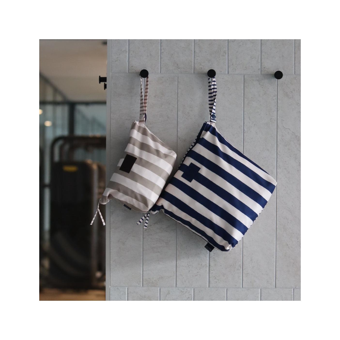 Trousse Imperméable - Rayures Marine
