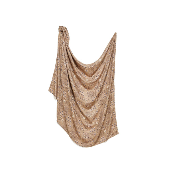 Couverture D'emmaillotage en Bambou Muslin - Bandana Moka