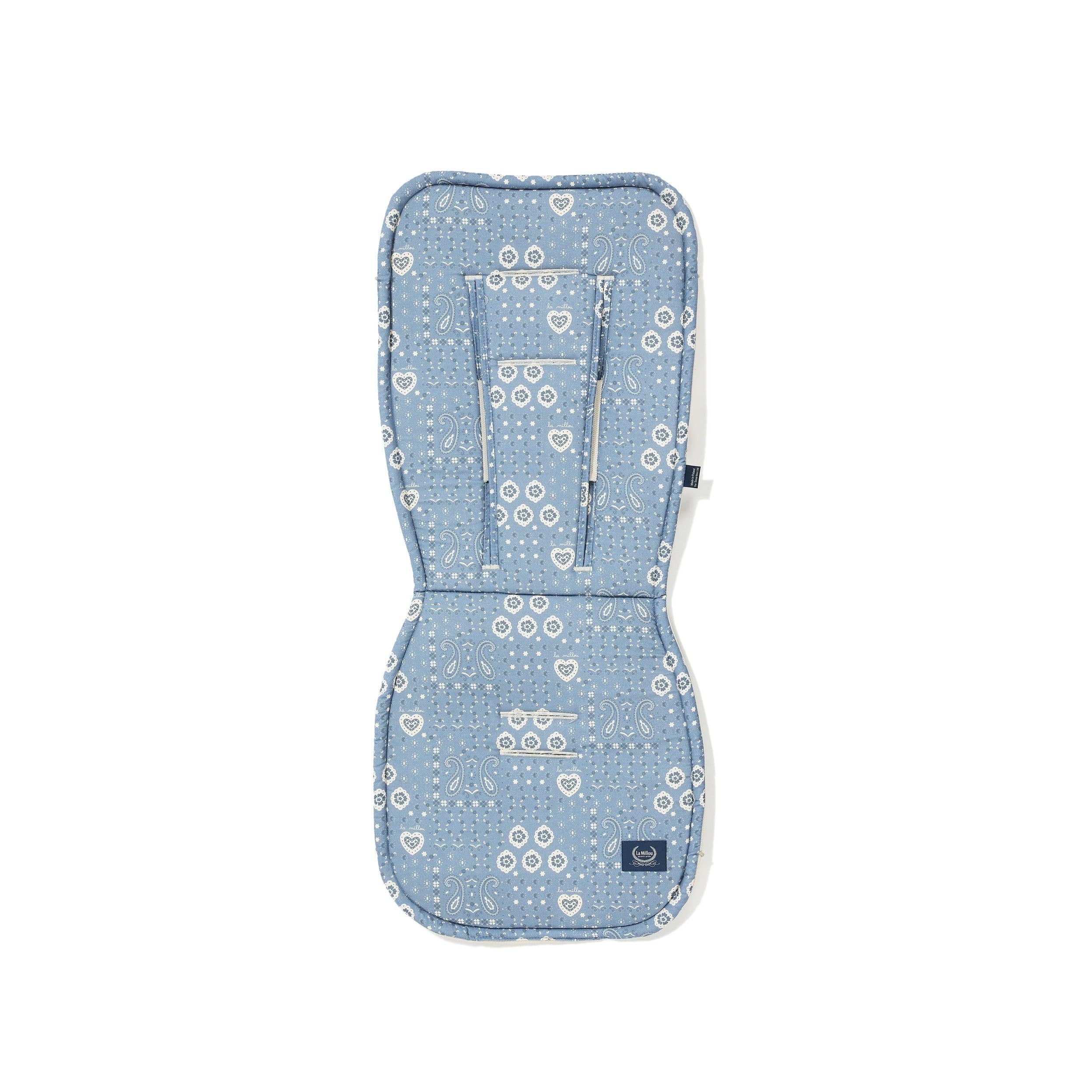 Multi Velvet Cotton Stroller Insert - Bandana Denim