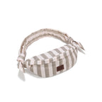 Sac Banane Nylon - Rayures Beige