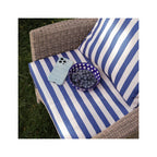 Cojín para asiento de jardín - Rayas azul marino