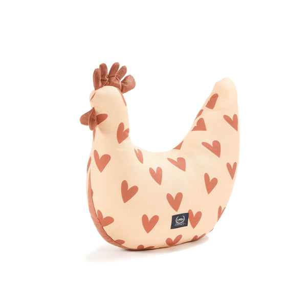 Grandma Dany Bamboo's Hen Cushion - Heartbeat Rose