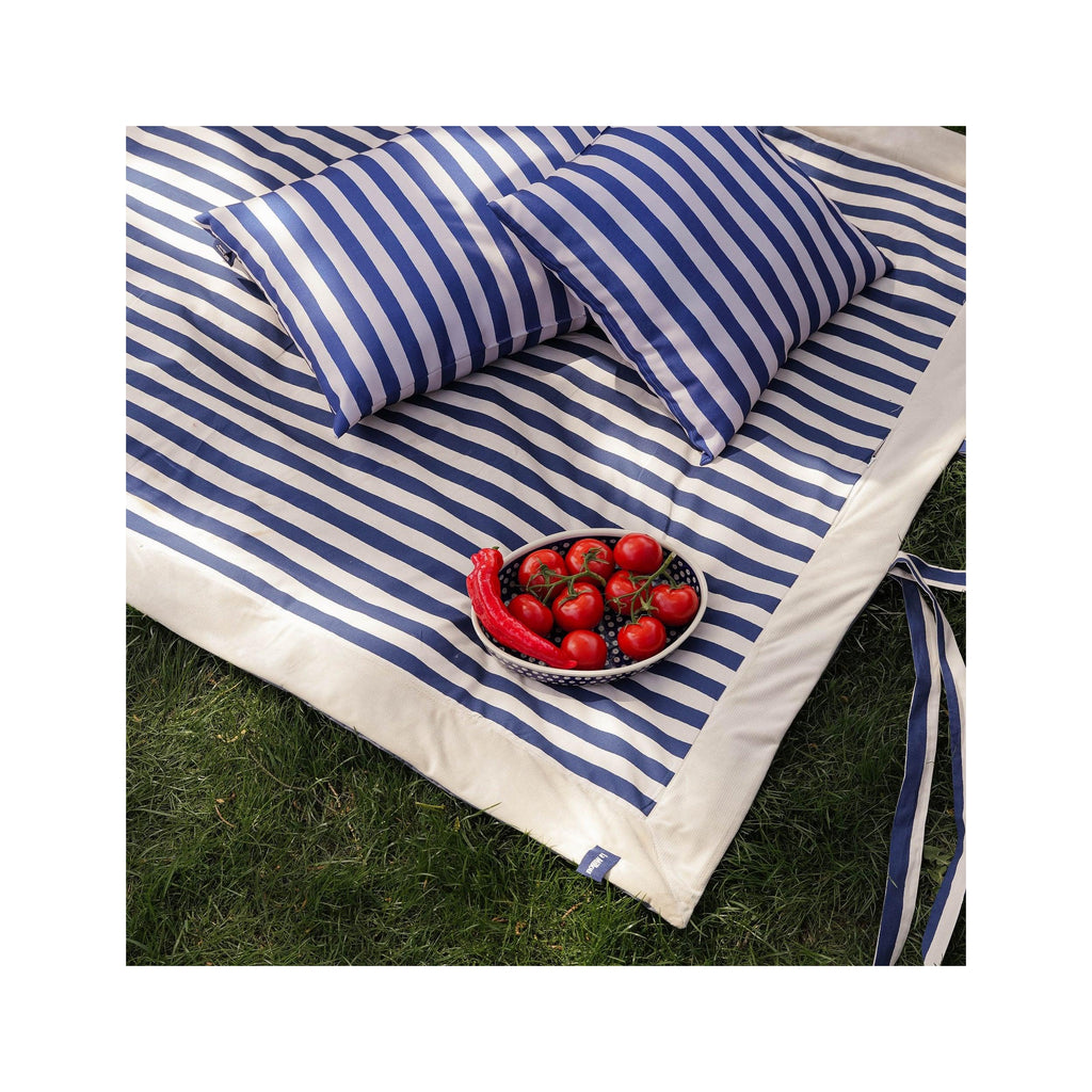 Picnic Blanket - Navy Stripes