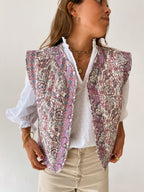 Pink Floral Gilet