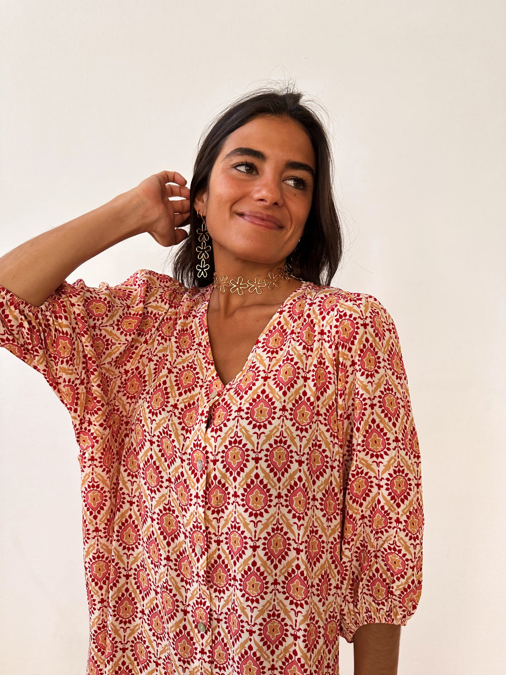 Robe Mica Grenat