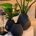 Small Matt Black Jake Flower Pot