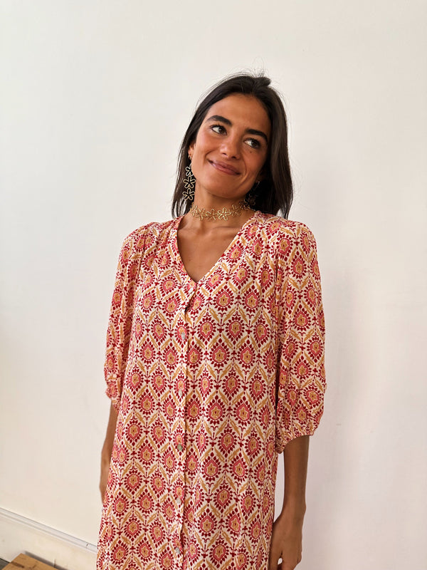 Robe Mica Grenat