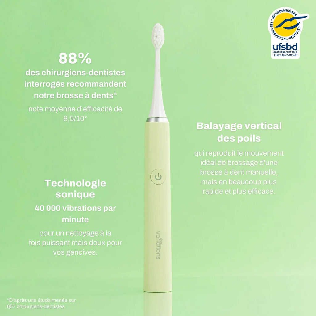 Brosse Verte + Étui + Support