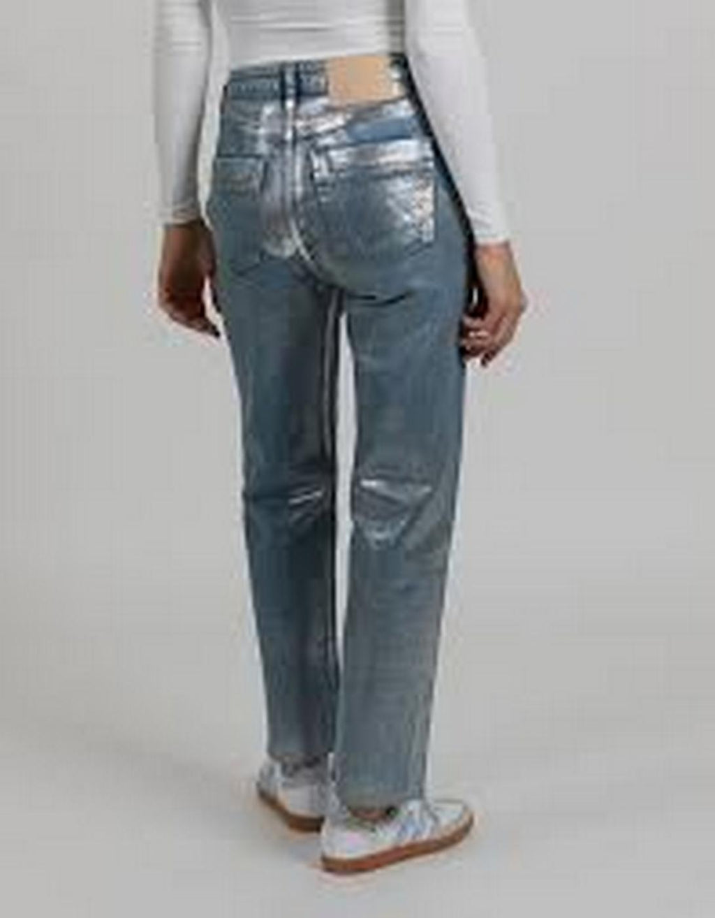 Pantalon Straight Milo Evo Coated - Silver - Femme