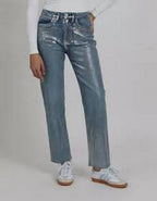 Pantalon Straight Milo Evo Coated - Silver - Femme