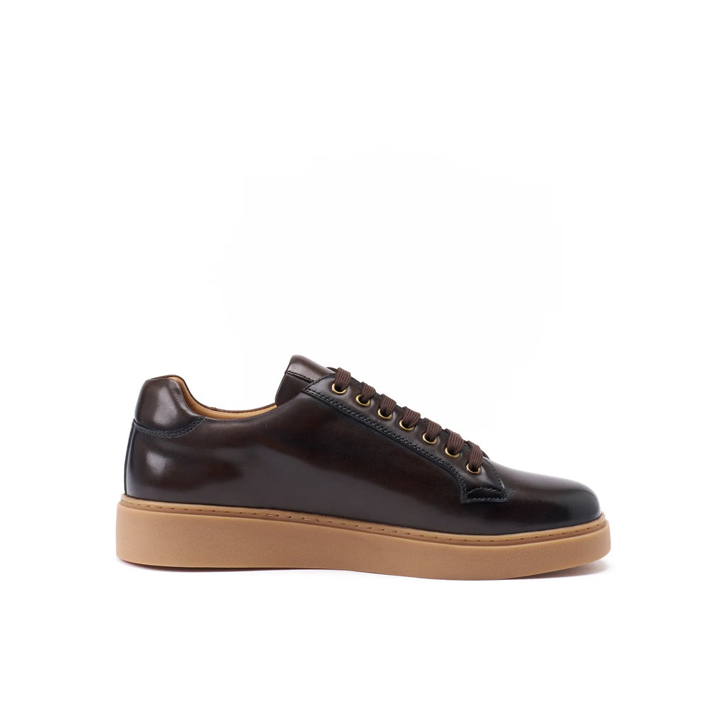 Lace-Up Trainers - Dark Brown - Men