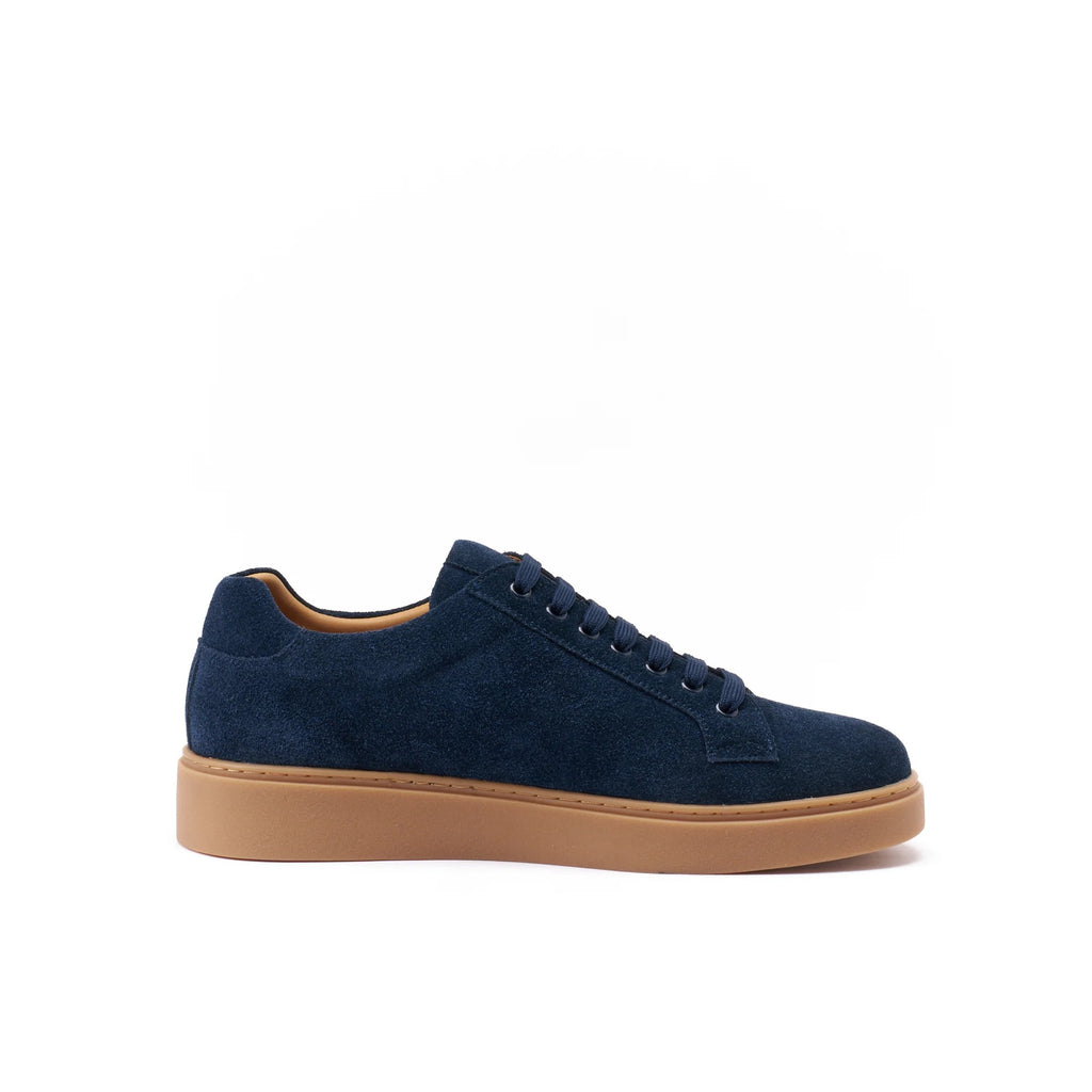 Lace-Up Trainers - Navy Blue - Men's