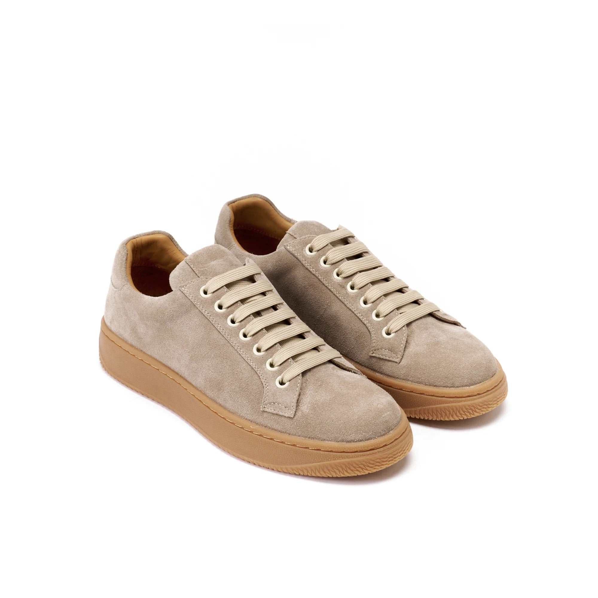 Zapatillas con Cordones - Taupe - Mujer