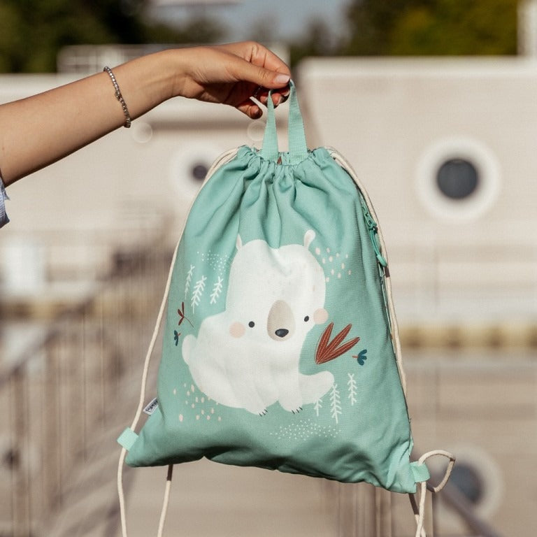 Bolsa de piscina con cordones - Oso polar