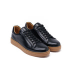 Lace-Up Trainers - Black - Men's