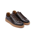 Lace-Up Trainers - Dark Brown - Men