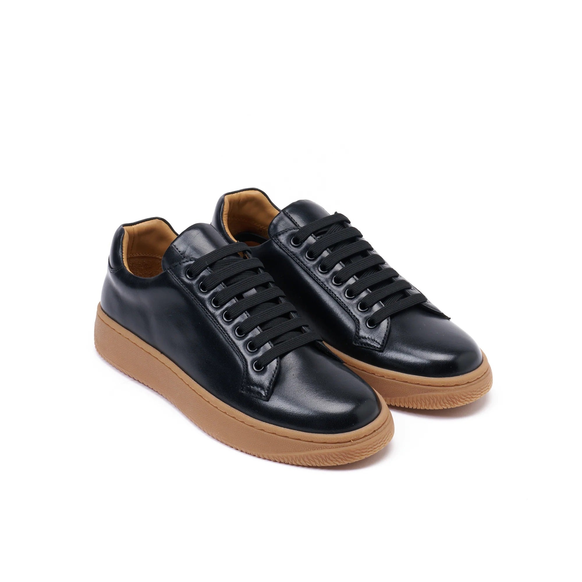 Baskets À Lacets - Noir - Femme