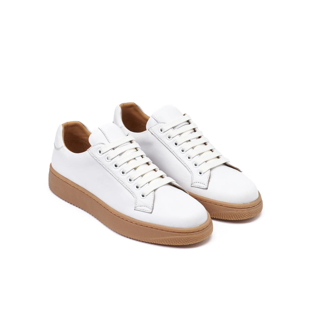 Baskets À Lacets - Blanc - Femme
