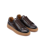 Zapatillas con cordones - Marrón oscuro - Mujer