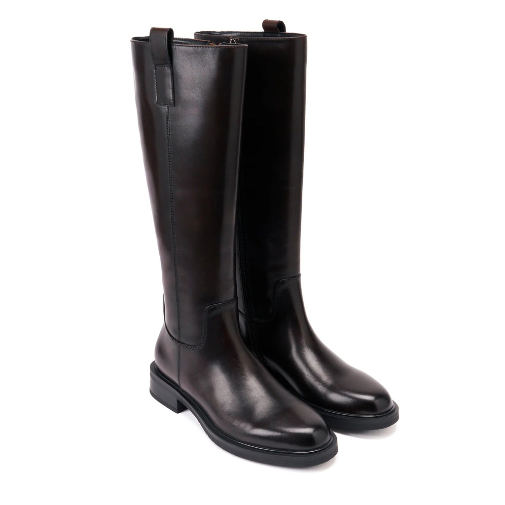 British Passport - High Boots - Dark Brown - Women's