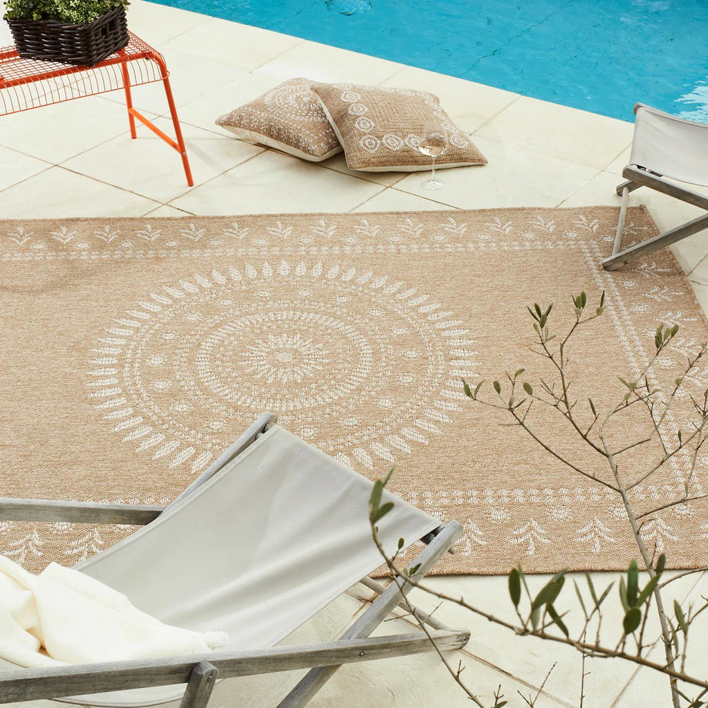 Nature - Tapis D'Intérieur/Extérieur - Polypropylène - Blanc