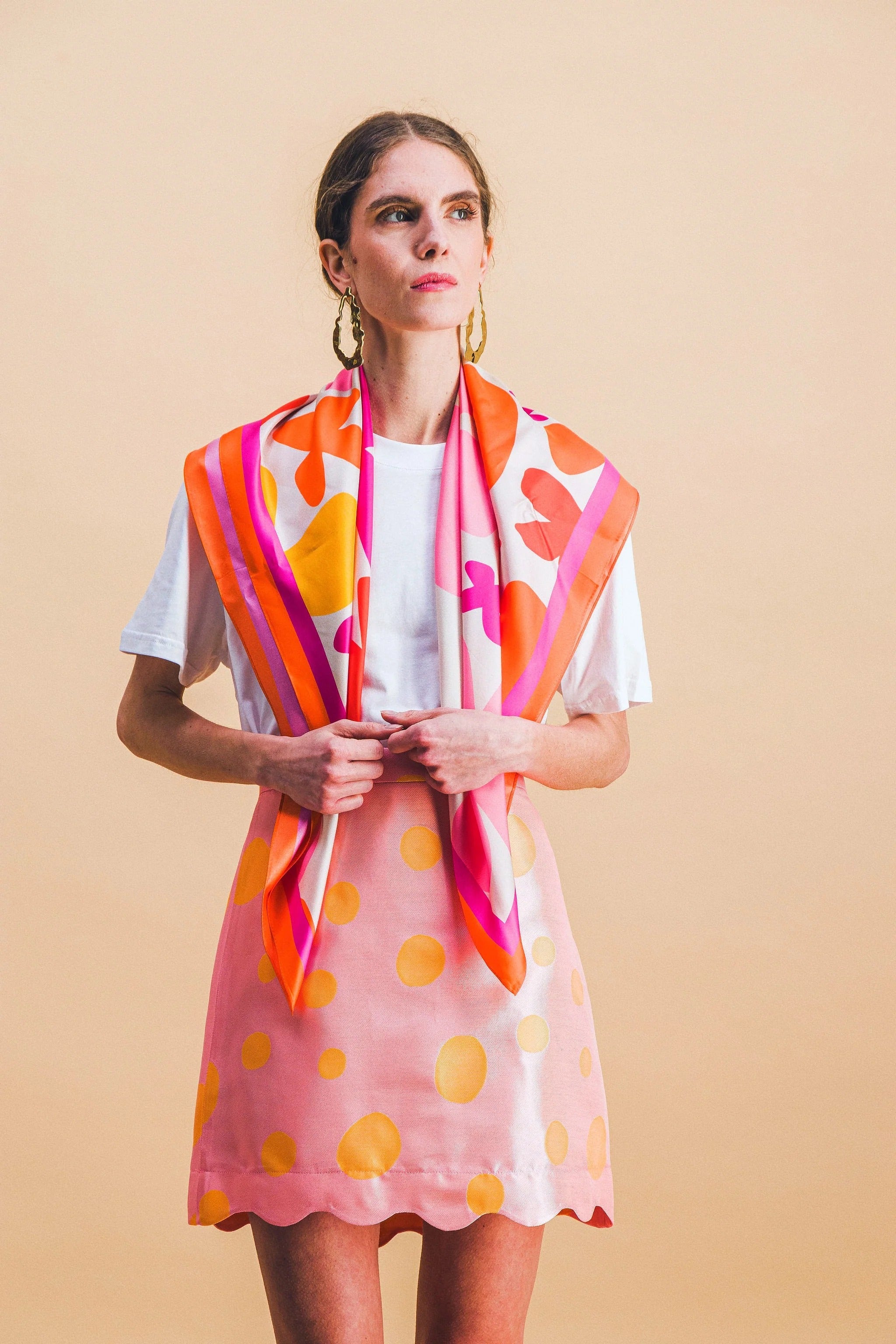 Ensemble Ambre + Brune Swinging Dot