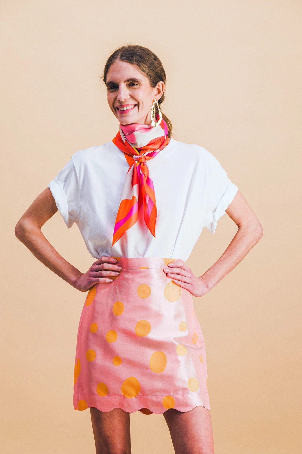 Ensemble Ambre + Brune Swinging Dot