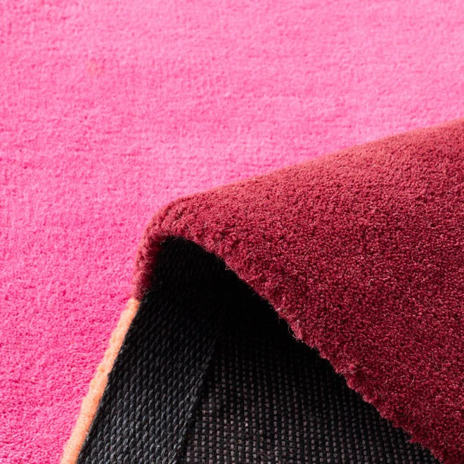 Nuage Sucré - Tapis D'Intérieur - Laine/Coton - Rose