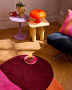 Nuage Sucré - Tapis D'Intérieur - Laine/Coton - Rose