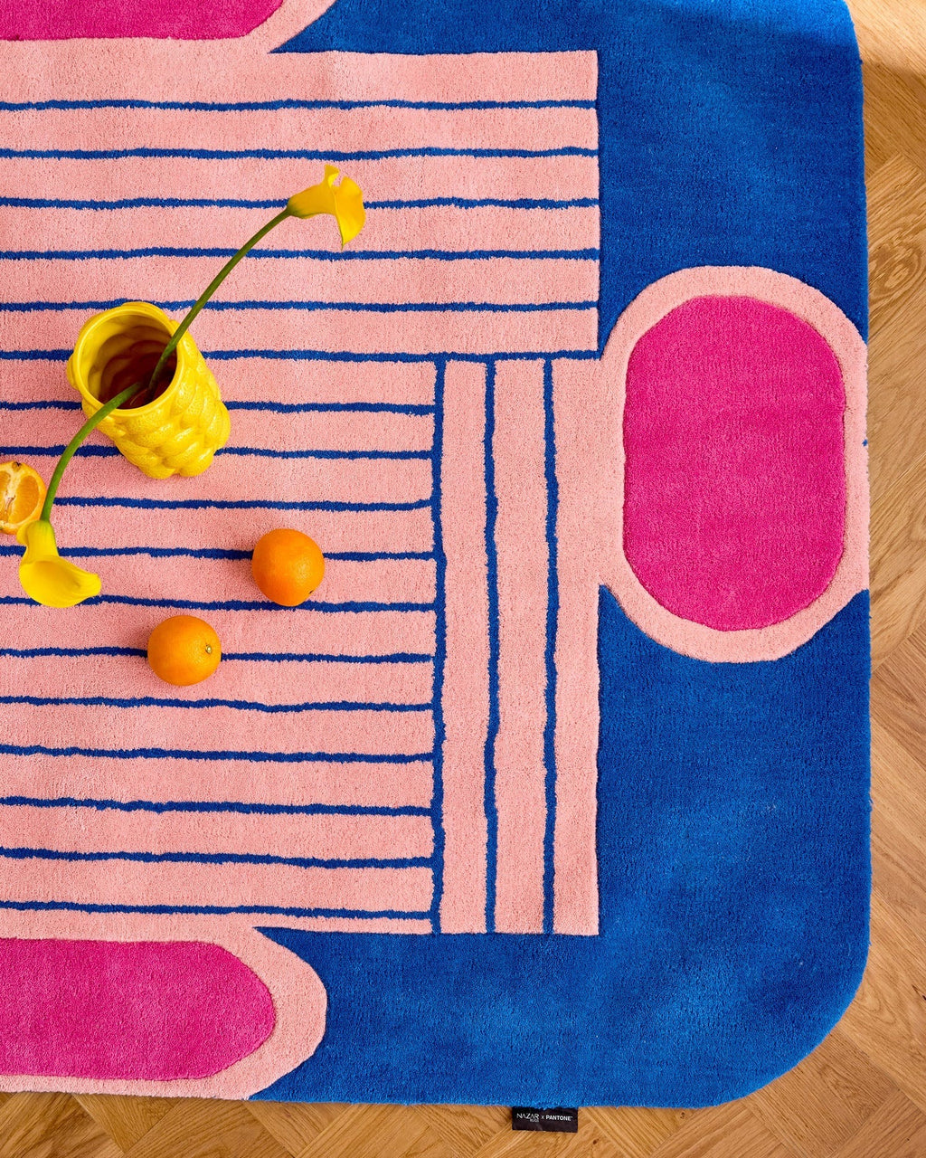 Nuage Sucré - Indoor Rug - Wool/Cotton - Blue