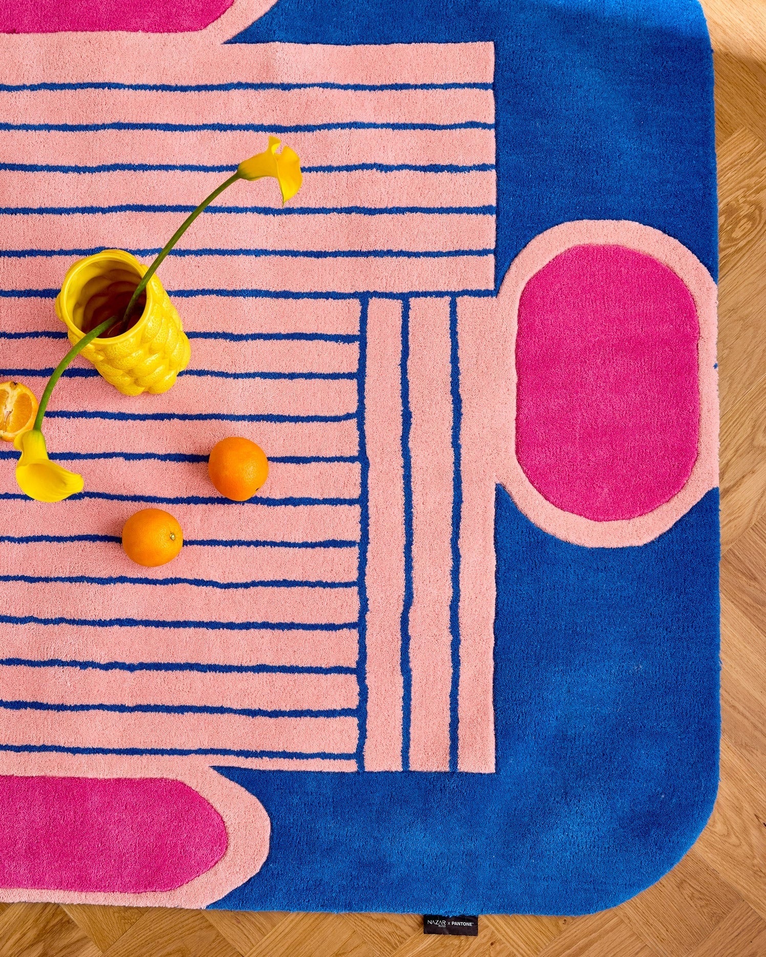 Nuage Sucré - Indoor Rug - Wool/Cotton - Blue