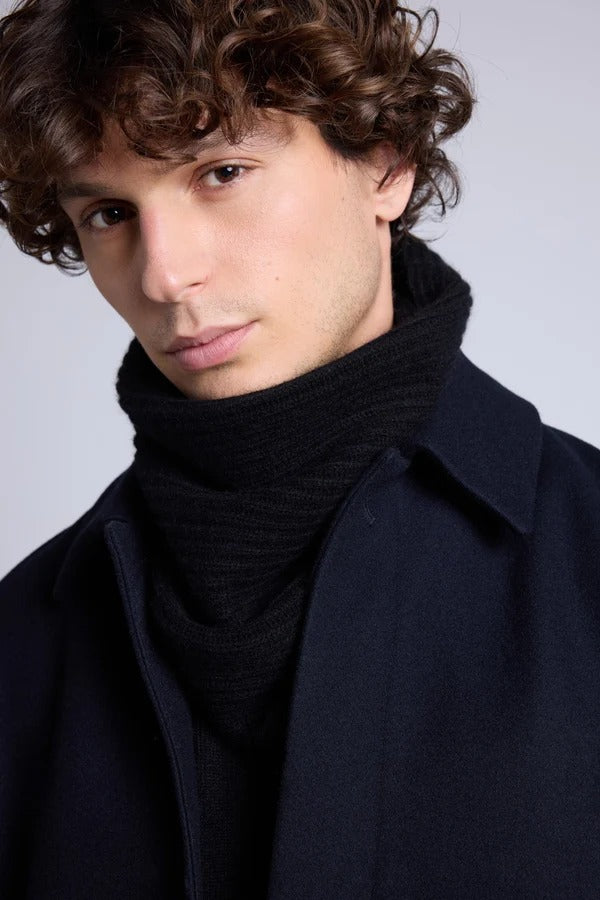 Scaldacollo Elio - Nero - Unisex - 100% Cashmere