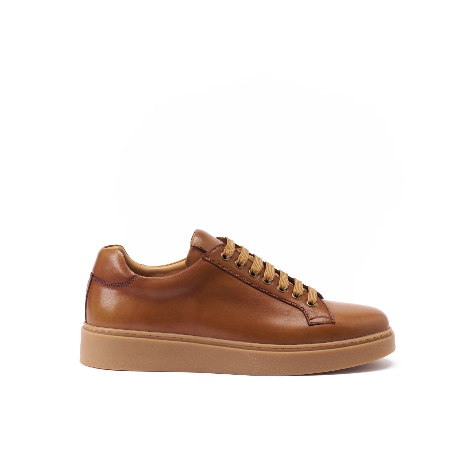 Lace-Up Trainers, Light Brown - Men