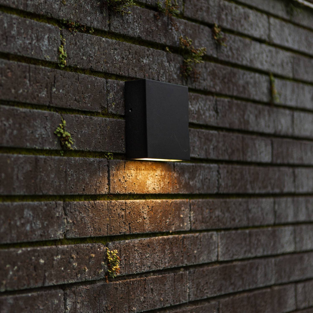 Gemini XF - Aplique de Pared con Alimentación de Red - Aluminio - Negro Mate