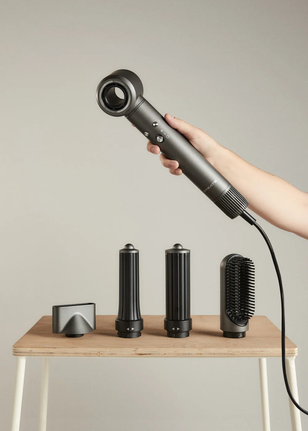 Ion Styler Pro - Séchoir Ionique 5 en 1 & Brosse De Coiffage - Graphite